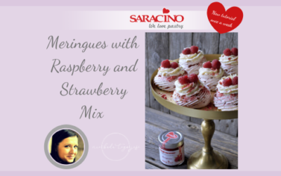 MERINGUES WITH RASPBERRY AND STRAWBERRY MIX