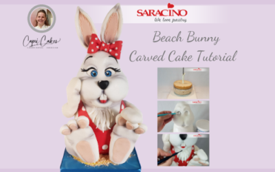 BEACH BUNNY CARVED CAKE TUTORIAL