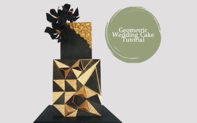 GEOMETRIC BLACK & GOLD WEDDING CAKE TUTORIAL