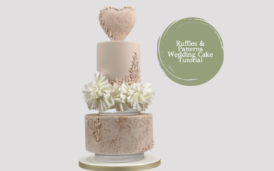 ROMANTIC RUFFLES AND PATTERN WEDDING CAKE TUTORIAL