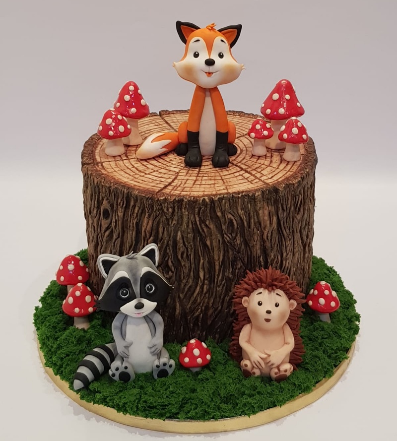 FOREST FRIENDS CAKE TUTORIAL - Saracino