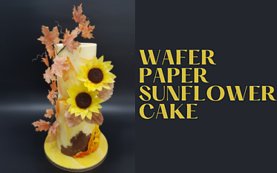 AUTUMN WAFER PAPER WEDDIG CAKE