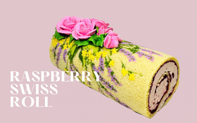 RASPBERRY SWISS ROLL CAKE