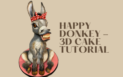 HAPPY DONKEY 3D SCULPTED CAKE TUTORIAL