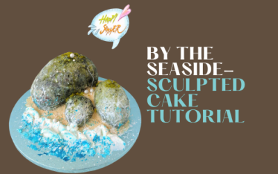 HOW TO: MAKE 3D SCULPTED BEACH ROCKS CAKE