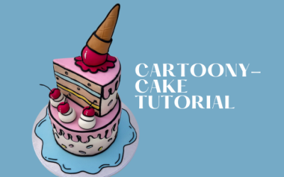 COMIC BOOK STYLE CARTOON CAKE TUTORIAL