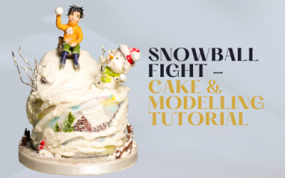 HOW TO: MAKE A SNOWBALL FIGHT THEMED WINTER CAKE