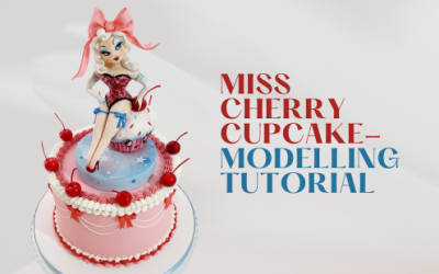 HOW TO: MAKE MISS CHERRY CUPCAKE CAKE TOPPER