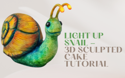 HOW TO: MAKE 3D SCULPTED LIGHT UP SNAIL CAKE