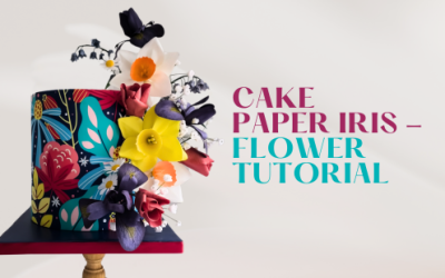 HOW TO: MAKE CAKE PAPER IRIS FLOWER