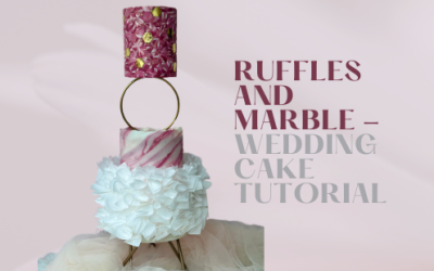 HOW TO: MAKE  RUFFLES AND MARBEL WEDDING CAKE