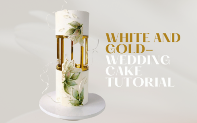 HOW TO: MAKE WHITE AND GOLD WEDDING CAKE