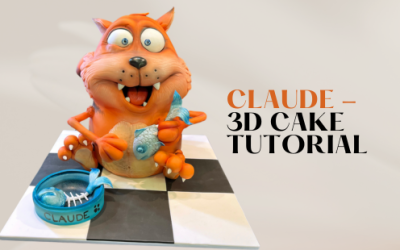 HOW TO: MAKE  3D CARVED CLAUDE CAT CAKE