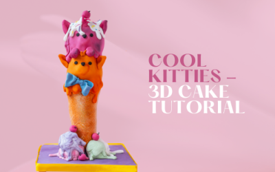 HOW TO: MAKE  3D CARVED COOL KITTENS CAKE