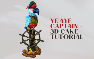 HOW TO: MAKE  3D CARVED PIRAT PARROT CAKE