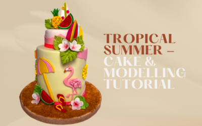 HOW TO: MAKE TROPICAL SUMMER THEMED CAKE