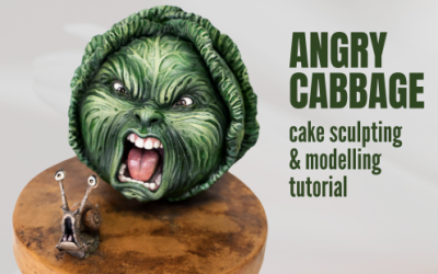 HOW TO: MAKE ANGRY CABBAGE SCULPTED CAKE